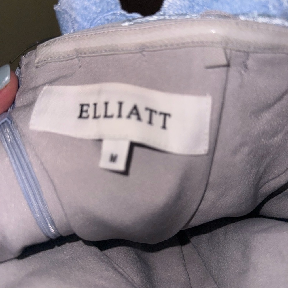 Elliatt Selene Maxi Tiered 3D Dress In Blue - Picture 5 of 5